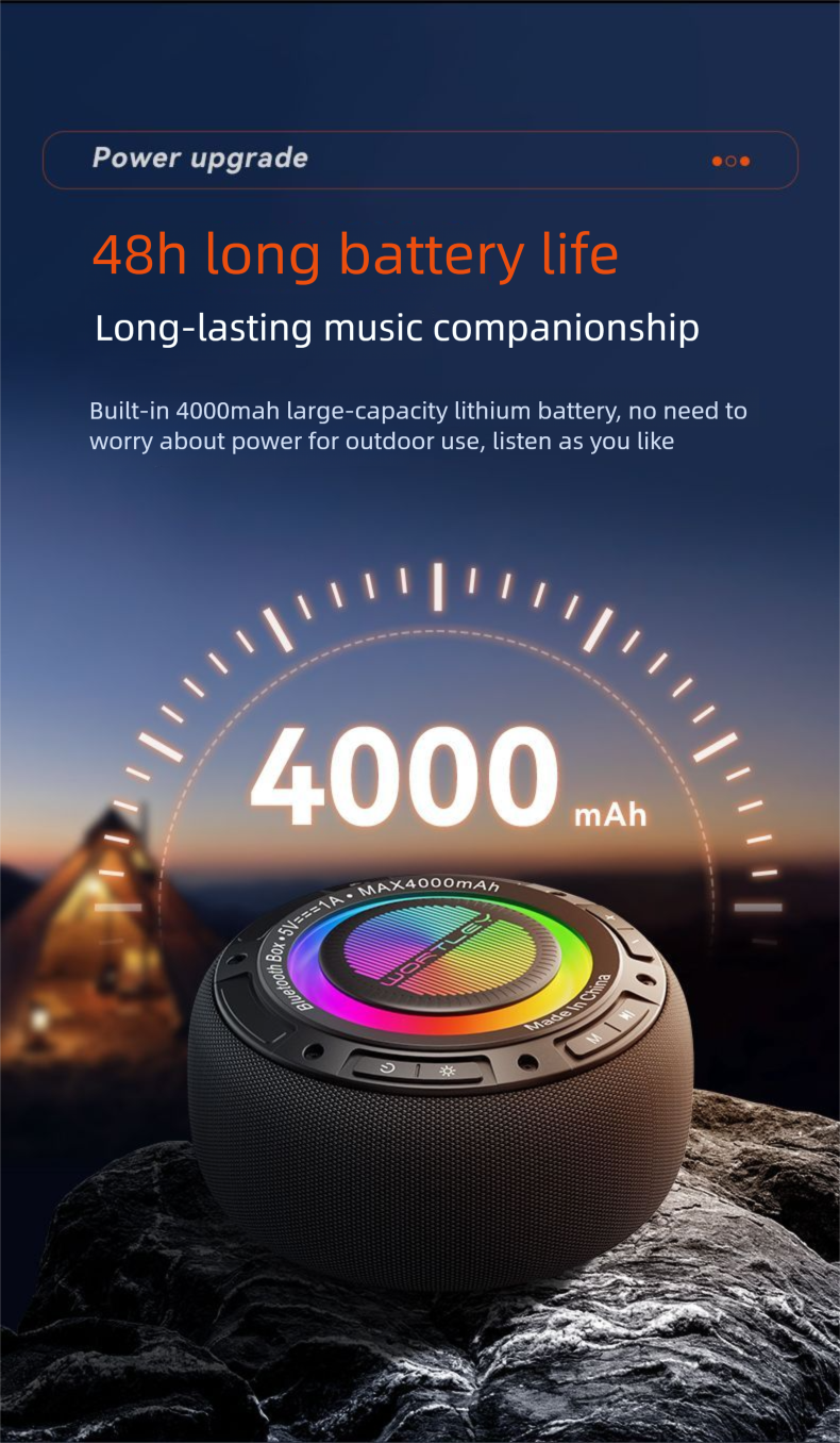 New Bluetooth Smart Wireless Home Speaker Subwoofer Outdoor Portable High Sound Quality Super Bass Waterproof_voghion.com
