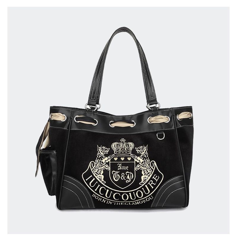 Retro Hot Girl Stickerei Print Tragetasche Große Kapazität Weibliche Nischenklasse Pendlerhandtasche Umhängetasche_voghion.com