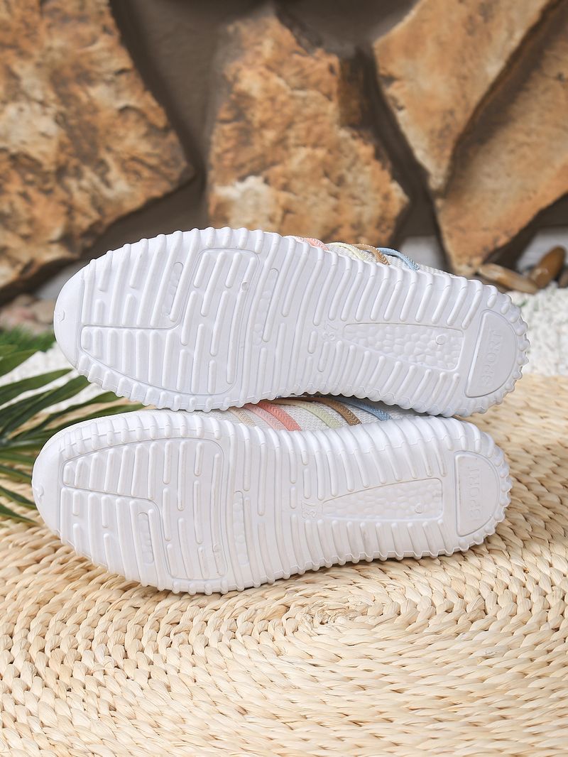 ShoeVault Mom 2025 Spring Women's Sports Casual Breathable Sock Low-top Mesh Running Shoes For Women_voghion.com