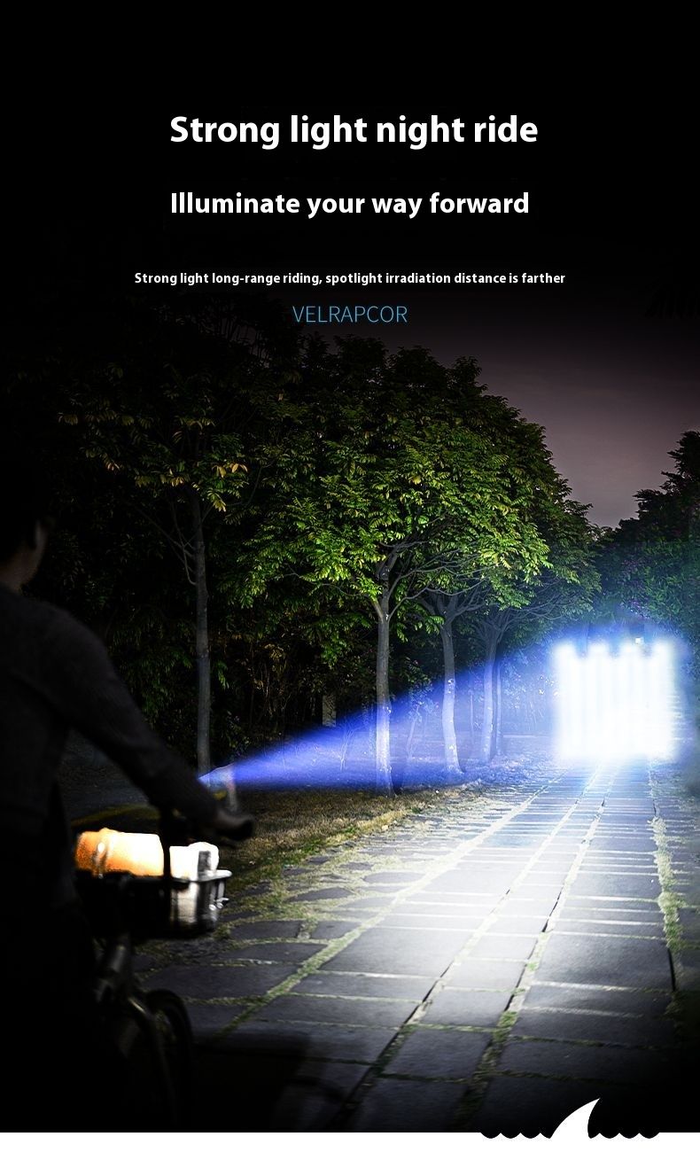 【 1.646 Million People Collect This Brand 】 Bicycle Flashlight, Front Outdoor Mountain Strong Light, Super Bright_voghion.com
