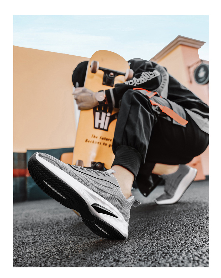 Zapatillas de viaje deportivas informales ligeras antideslizantes para hombre, zapatillas deportivas para caminar, correr, entrenar, gimnasio, zapatillas deportivas de moda_voghion.com