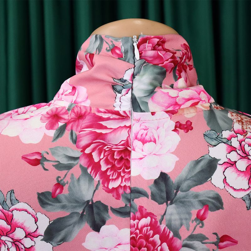 Dameskleding herfst en winter losse grote maten casual bedrukte shirts met lange mouwen wijde pijpen broeken cross border tweedelige set_voghion.com