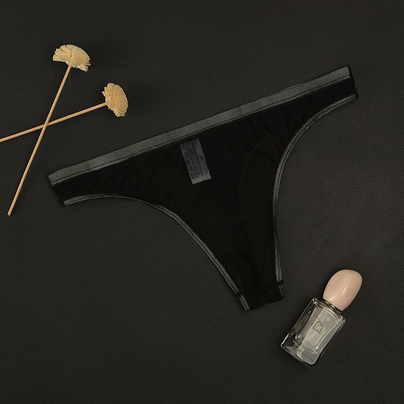 Junye Men's Ultra Thin Mesh Transparent Pouch Free Thong Soft Breathable Sexy Unisex Underwear_voghion.com