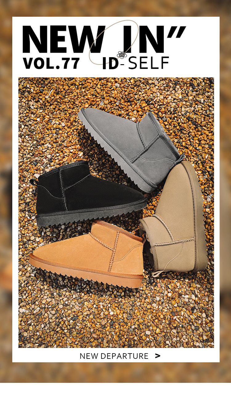 Botas de nieve de invierno para hombre, nuevas, de piel de vaca, gruesas, cálidas y antideslizantes, de algodón, talla grande, talla 40-45._voghion.com