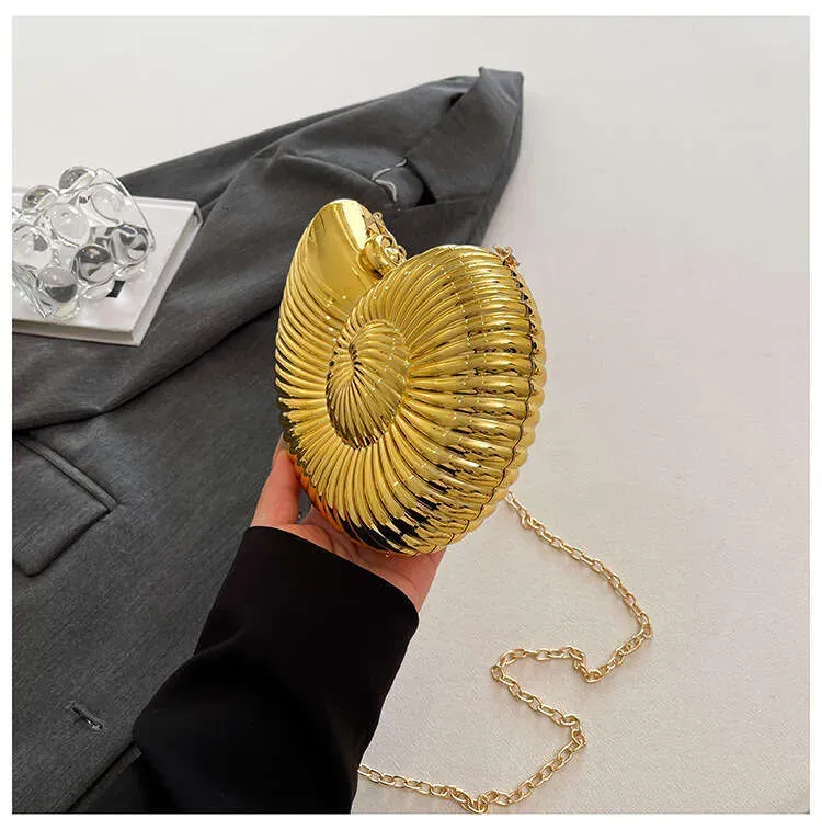 Trendige Muschel-Umhängetasche für Damen – einzigartige Acryl-Tasche_voghion.com