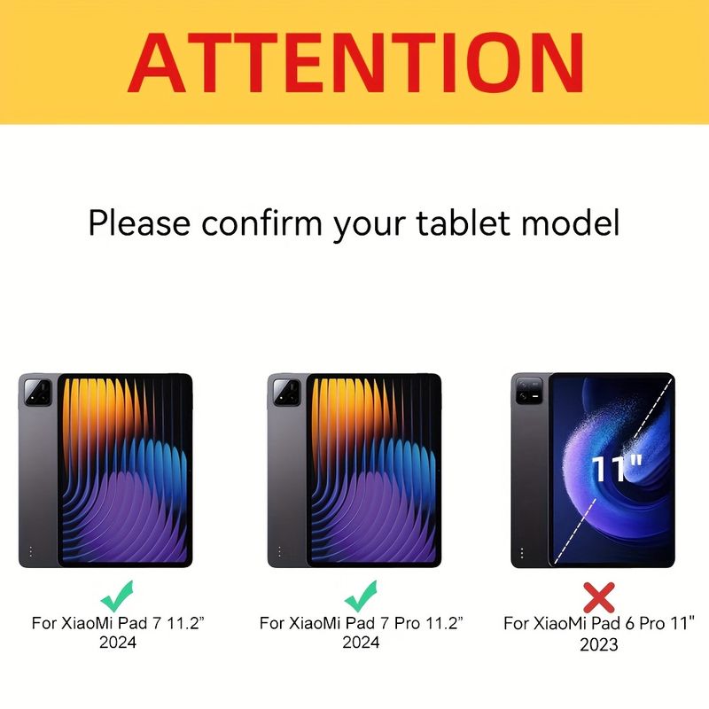 Case For XiaoMi Pad 7 11.2-Inch With Pen Holder For MiPad 7 Pro 11.2-Inch Clear Transparent PC BackShockproof Tri-Fold Stand Tablet Cover Sleep_voghion.com