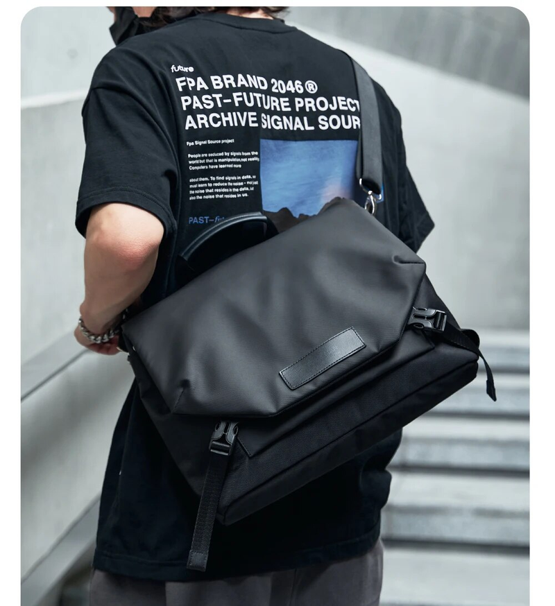 Männer Messenger Taschen Business Crossbody Tasche Grouss Kapazitéit Passend 15 Zoll Laptop Casual Jongen Waasserdicht Schëller Designer_voghion.com