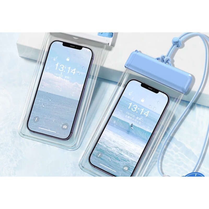 Móvil con pantalla táctil para capturar imágenes de ciclistas nadando, resistente a la lluvia y a la deriva, bolsa sellada para buceo, funda impermeable para teléfono._voghion.com