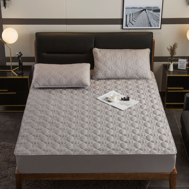 Çarşaf tek parça saf pamuk yorgan Simmons Bedding Company koruyucu örtü kalınlaştırılmış kaymaz yatak örtüsü_voghion.com
