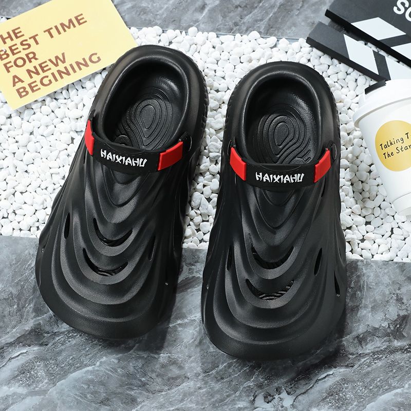 2024 Summer Sandals Indoor House Shoes White Beach Clogs Lightweight Waterproof Sports Flats Slipper For Men_voghion.com