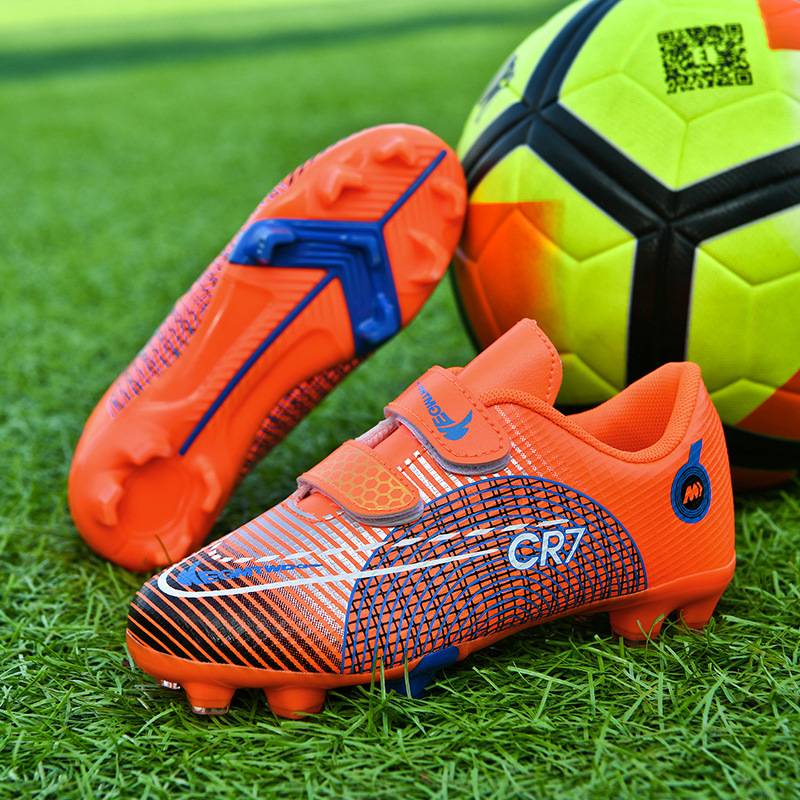 Neue Low-Top-Fußballschuhe für Kinder. Kunstrasenschuhe mit langen Spikes. Große Kinderrasen-Fußballschuhe für Studenten_voghion.com