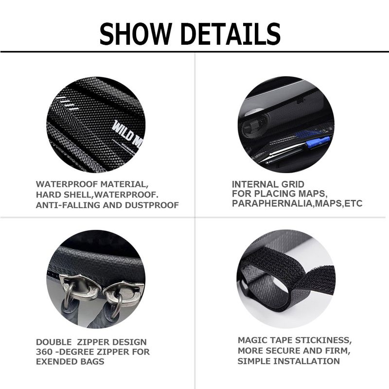 Til Streetfighter 848 1098 / S V4 / S motorcykelmodificeret sidetaske vandtæt trekantet sidetaske Streetfighter 848 Tilbehør_voghion.com