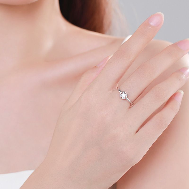 Tancise Classic Zircon Silver Ring Ladies Jewelry Wedding Promise Party Gift_voghion.com