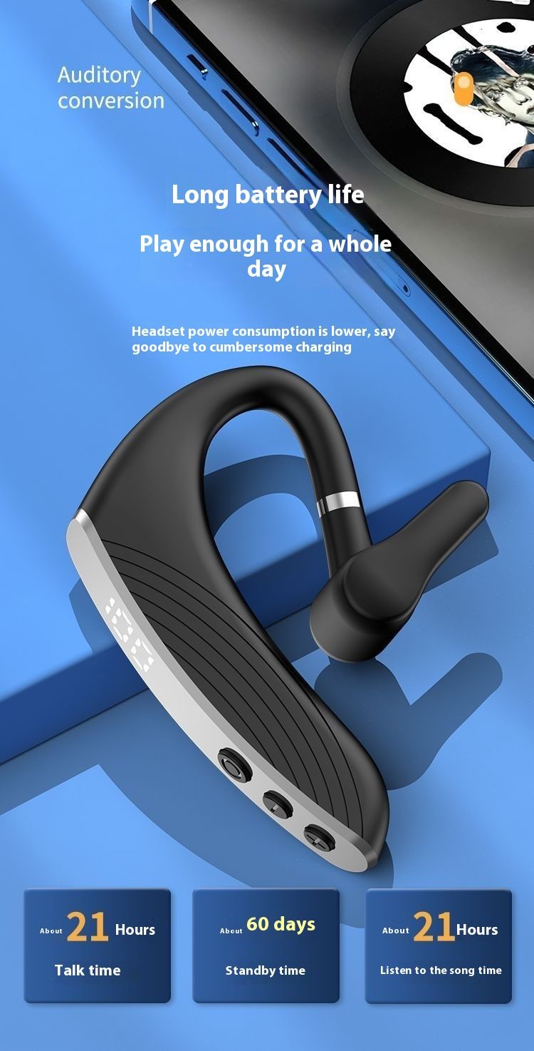 Nouveaux écouteurs Bluetooth pour jeux et sport, à conduction osseuse, à la mode, avec réduction du bruit et très longue durée de veille_voghion.com