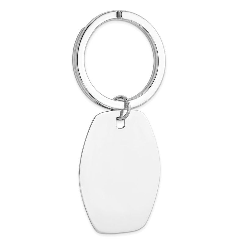 Sterling Silver Rhodium-plated Key Chain_voghion.com