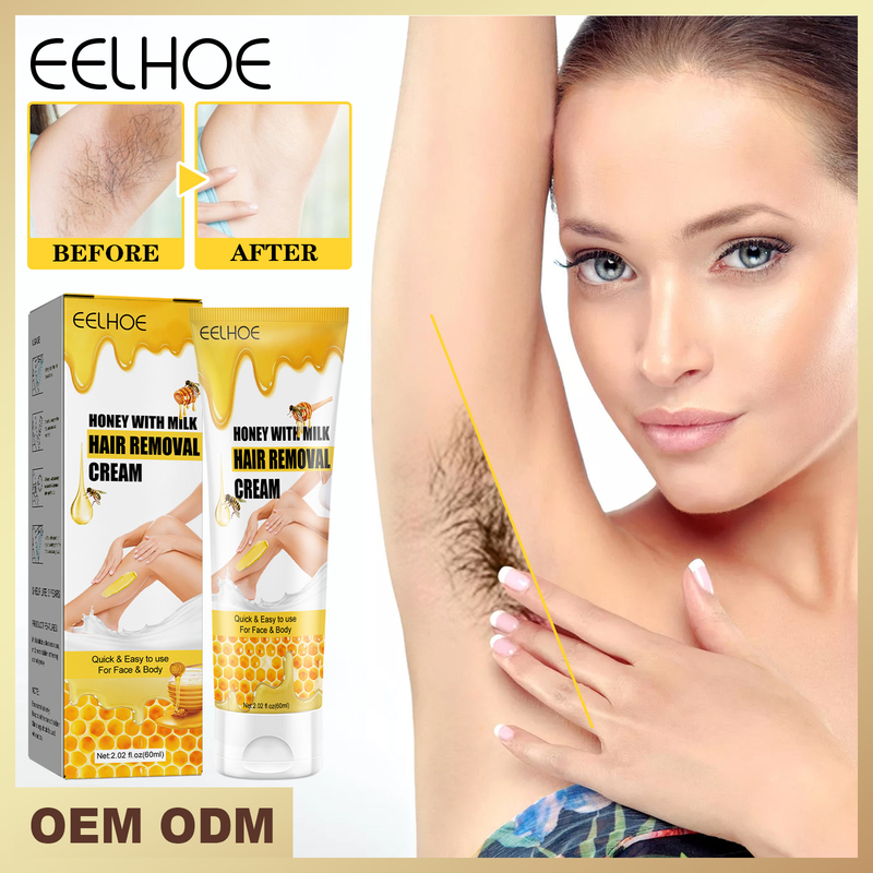 Honey&Milk Quick Smooth Cream Achseln, Arme und Beine, milde Haarentfernung für den ganzen Körper_voghion.com