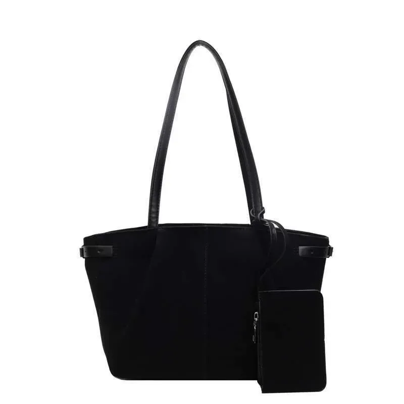 Designer 2025 Damen Wildleder Tote Innentasche Unterarm mit Reißverschluss Einfarbige Satchel für die Arbeit Reisetasche_voghion.com