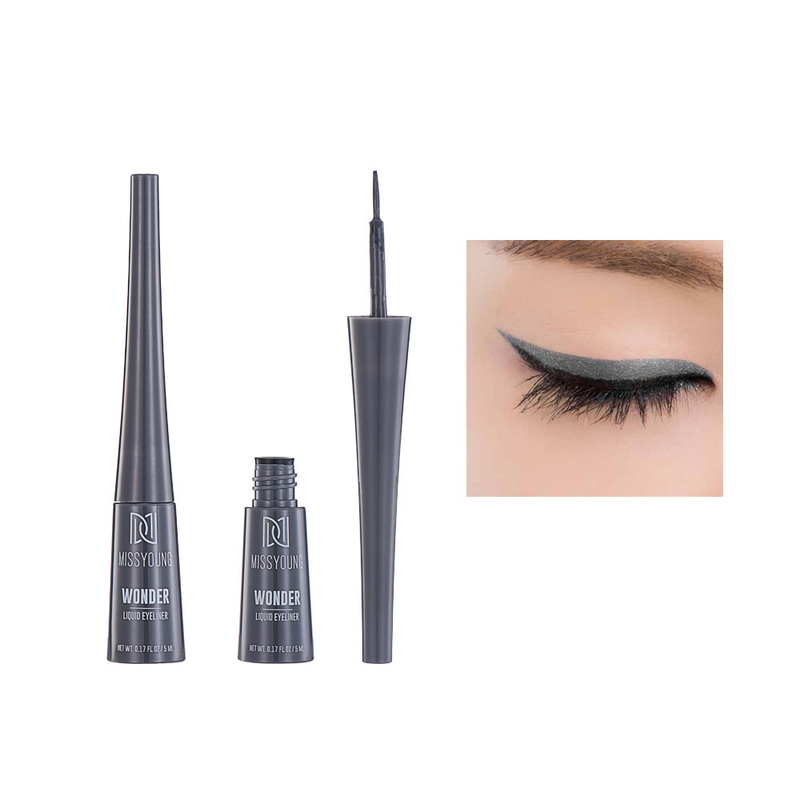 Missyoung Siyah Sıvı Bulaşmayan, Pul Pul Olmayan, Su Geçirmez, Terlemeye Dayanıklı Eyeliner Kalemi_voghion.com