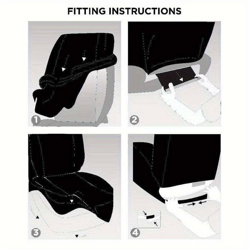 Confezione da 2 coprisedili per auto in pelle nera premium con dettagli leopardati - Vestibilità universale per la protezione dell'auto_voghion.com