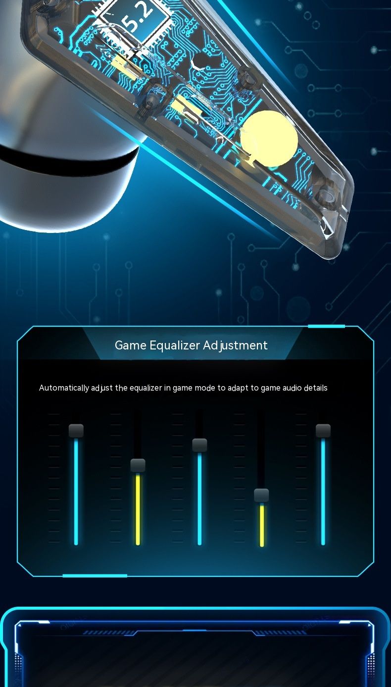 Nieuw cool sportwagenontwerp M5 TWS Draadloze Bluetooth 5.2 Dual Mode Esports Game-oortelefoons_voghion.com