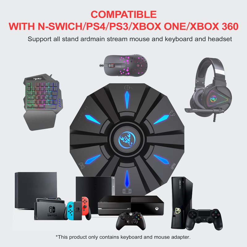 New P9 Keyboard and Mouse Converter Set Market Multiple Console Devices Game controllers_voghion.com