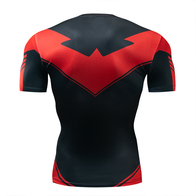 High Quality Men's Short Sleeve Compression T-Shirt 3D Compression T-Shirt Sports Running Quick Dry Summer Fitness Clothing_voghion.com