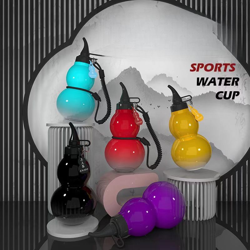 Nuova borraccia sportiva per esterni Tritan Black Myth Gourd di alta qualità, grande capacità_voghion.com