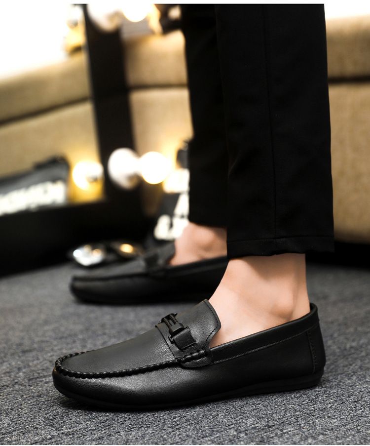Meeste Loafers Nahast kingad Meestele Vabaajajalatsid Mokassiinid Hingavad tossud Meeste Sõidujalatsid Comfort Flats_voghion.com