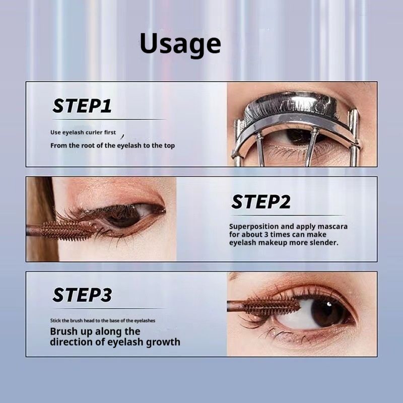 Black Waterproof For Eyes, Fine Brush Head, No Smudging_voghion.com