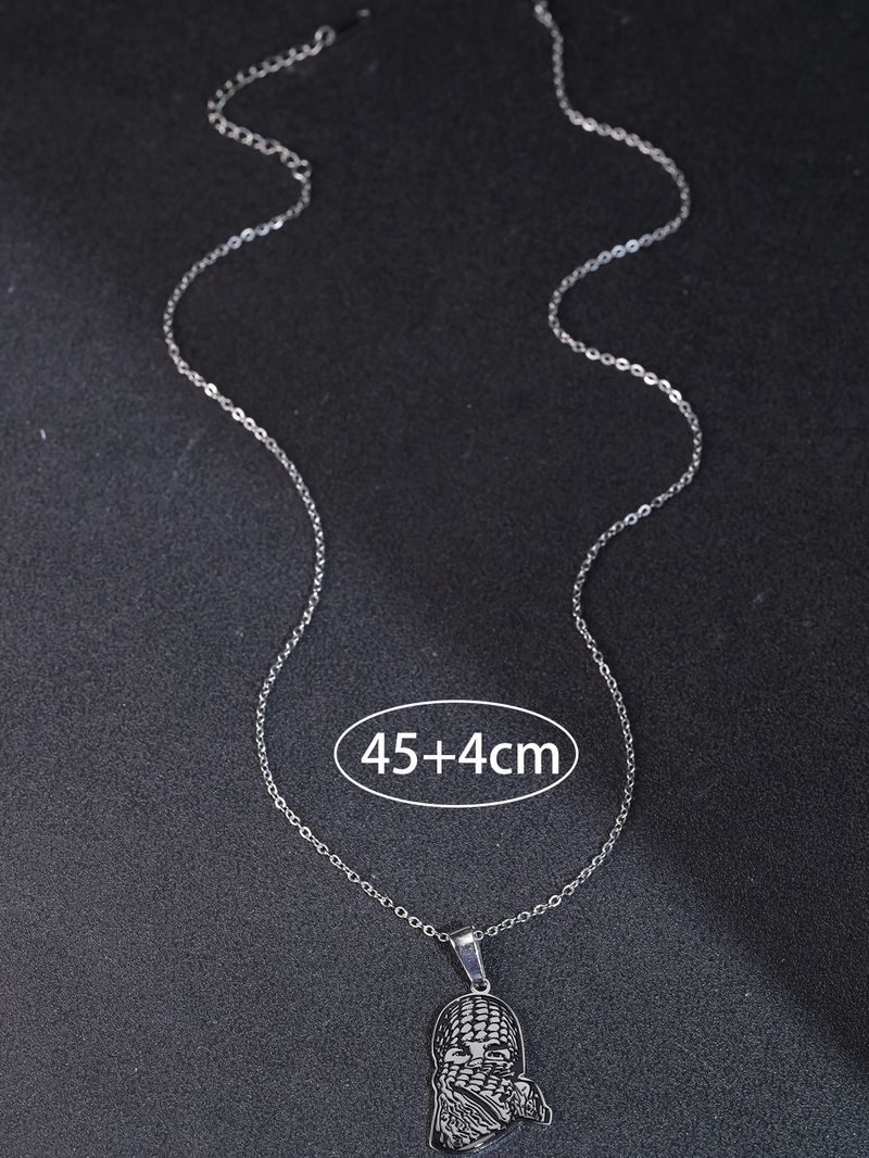 Collana in acciaio inossidabile Hamas con ciondolo di gioielli popolari, accessori per soldi islamici_voghion.com