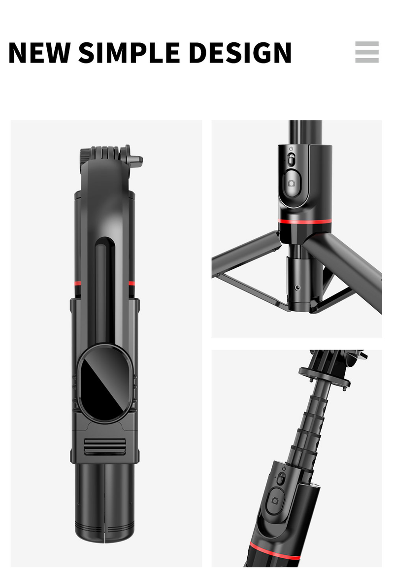 Erweiterbares Selfie-Stick-Stativ, Handy-Stativ mit kabellosem Fernbedienungsauslöser, kompatibel mit allen_voghion.com