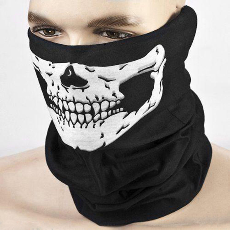 Kaou Cool Multi-Use Skull Bike Motorcycle Cycling Neck Warmer Ski Outdoor Face Mask_voghion.com