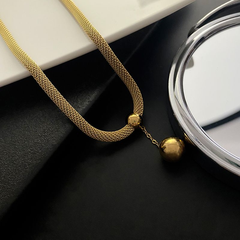 Collier épais et audacieux en acier titane Yuxi, résistant à la lumière, pour couple, style cubain, pour hommes et femmes, niche texturée_voghion.com