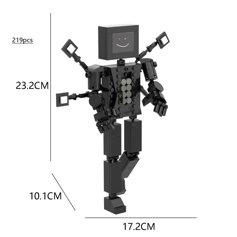 Vse Moc New Skibidi Toilet The Audio and Camera Titan Man Building Blocks Toys DIY Opeke Toy For Child Rojstnodnevno božično darilo_voghion.com