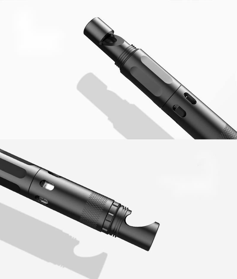 Stift aus Aluminiumlegierung, Selbstverteidigungs- und Fensterbrechkegel EDC Outdoor Survival Multifunktions-Taktikstift_voghion.com