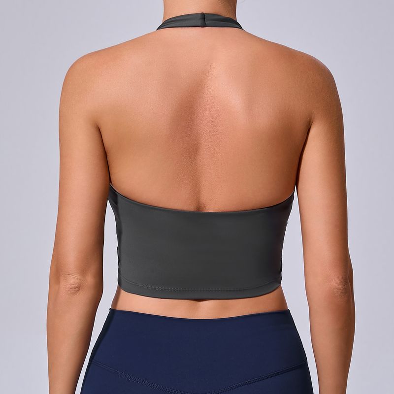 Gilet da yoga per donna, con imbottitura in memory foam, per corsa e fitness, con assorbimento degli urti, dimagrante e ad asciugatura rapida, aderente, per lo sport sulla schiena._voghion.com