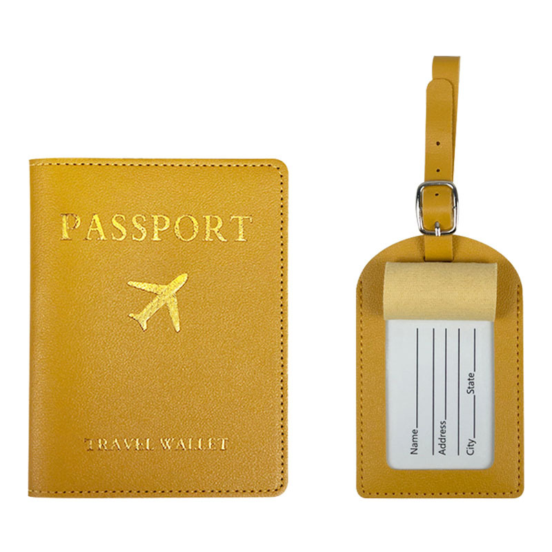 Luggage Tag And Passport Cover, Set Card Passport Holder Set Luggage Tag Passport Holder Passport Cover_voghion.com