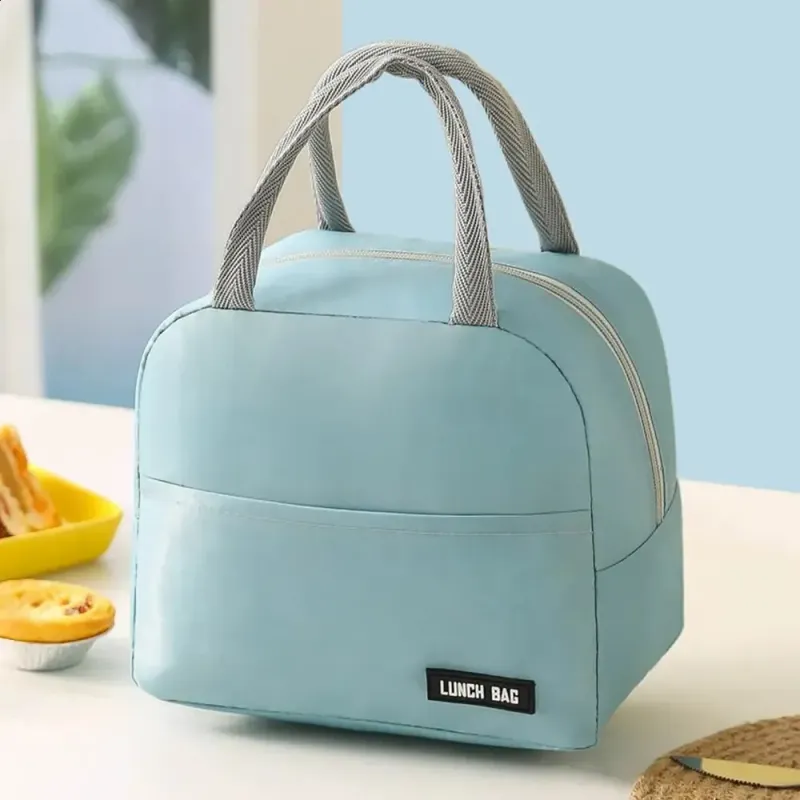 Portable Cooler Lunch Bag Suitable For Picnicking Children Student Travelers Foldable Breakfast Organizers Insulated And_voghion.com