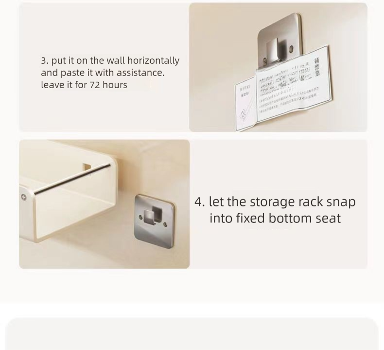 Luxury Kitchen Rack No-Drill Wall-Mounted Salt Seasoning Jar Storage Box Spice Organizer_voghion.com