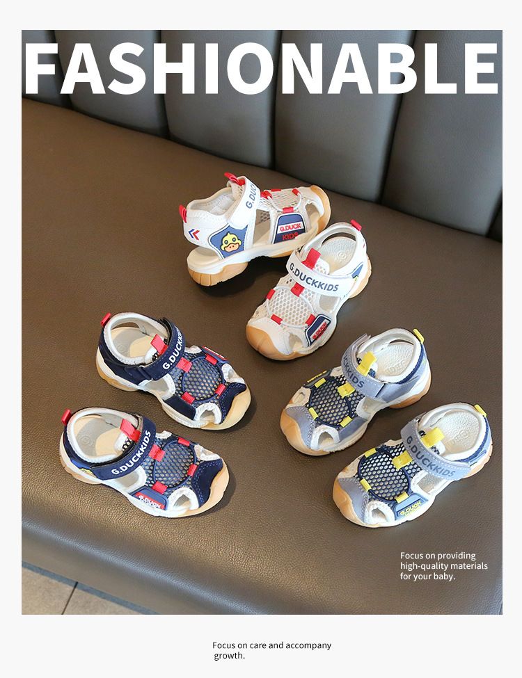 Sandali estivi Baotou Cool New Boys' antiscivolo Sport Baby Fashion Tempo libero Scarpe da spiaggia per bambini_voghion.com