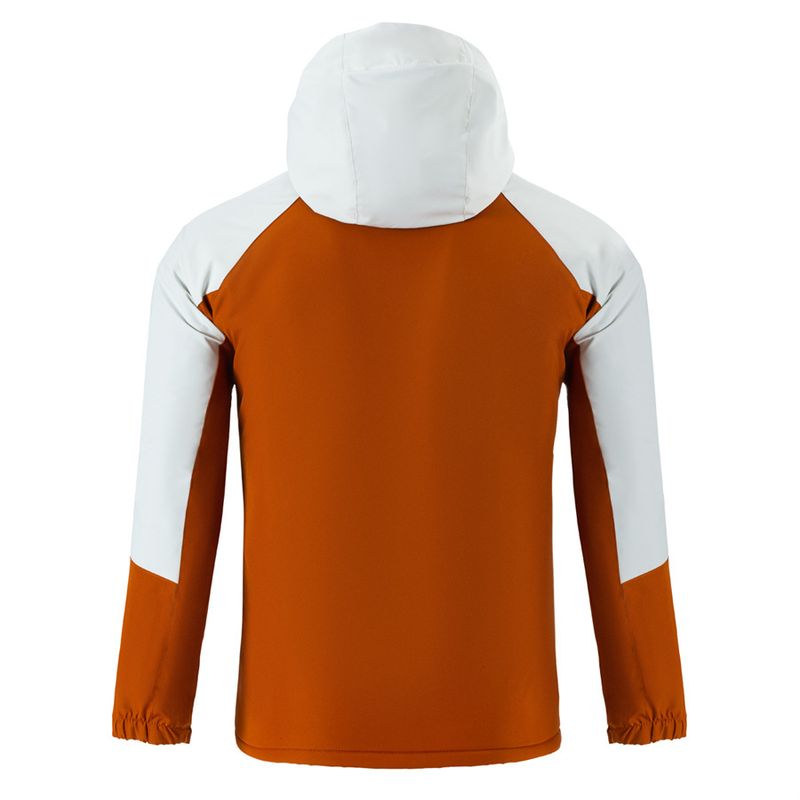 Giacca a vento con cappuccio, morbida e spessa, da uomo, elegante, con motivo color block, per le tendenze della moda autunnale e invernale_voghion.com