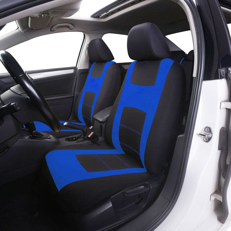 All Season Polyester Full Set 5 Car Seat Cover Universal Size Fit For Most Car, Truck, SUV, Van_voghion.com