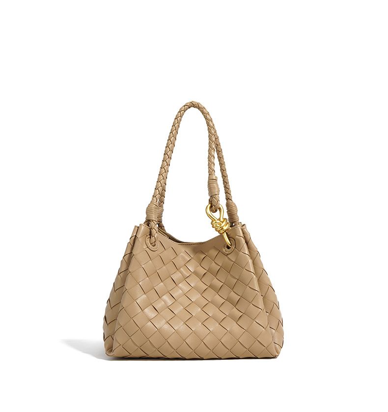 Borsa a secchiello in vera pelle di vacchetta con strato superiore in pelle 2025, borsa da donna in stile cestino di verdure vecchio stile_voghion.com