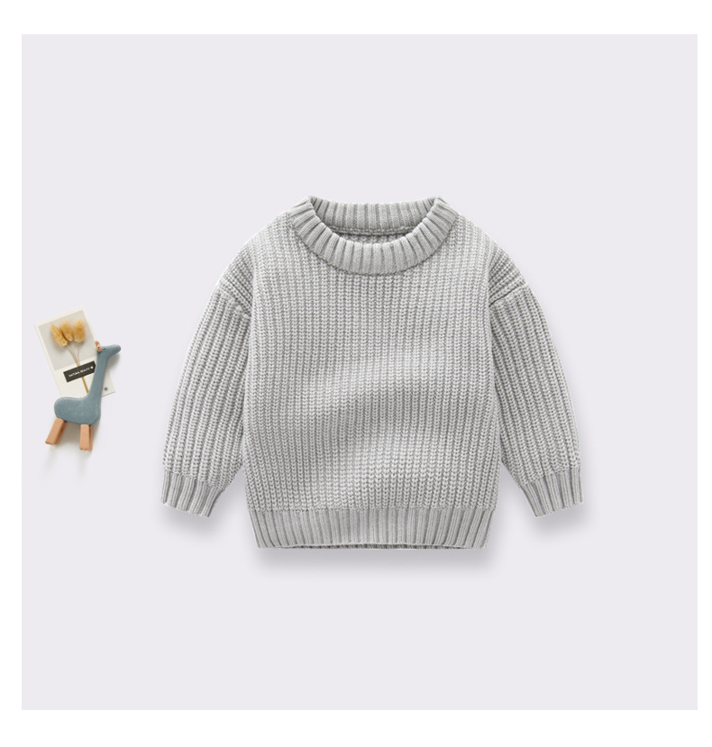 Ins hot style foreign trade cross-border children's clothing baby sweater baby boy girl child autumn and winter loose knitted jacket_voghion.com