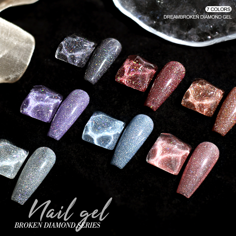 Arte Clavo 15ml Glitter Pailletten Nagelgellack Rosa Blo Sëlwer Sprëtzend UV LED Nagelgel Bling Soak Off Nagelkonscht Gellacker_voghion.com