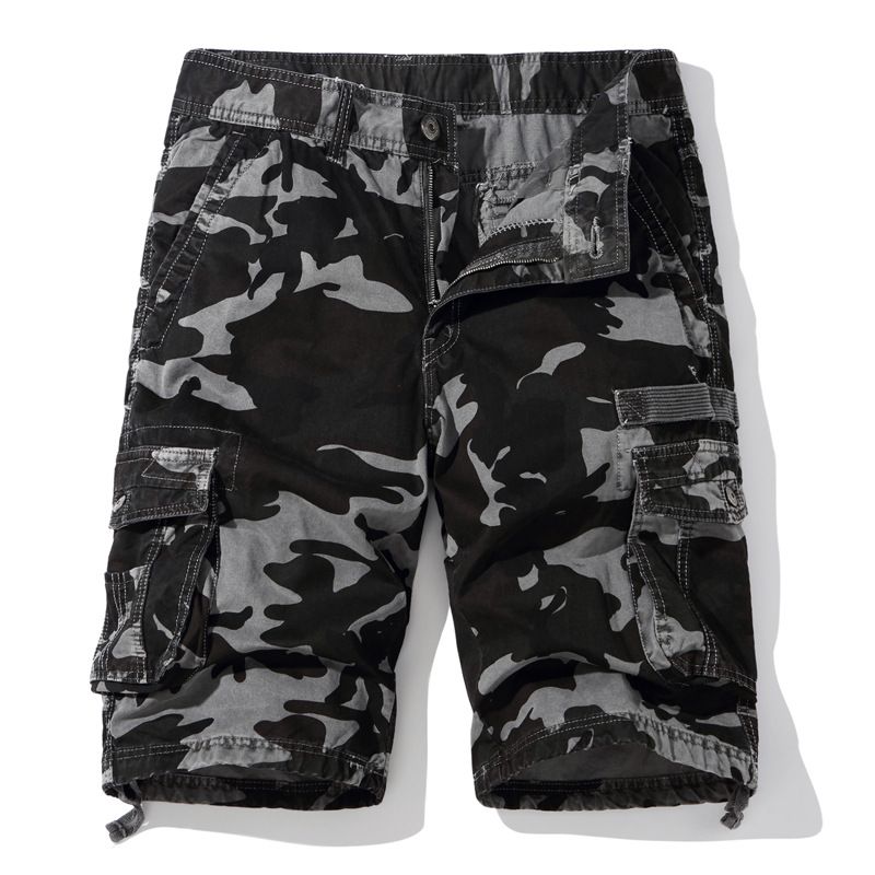 2024 Spring/Summer New American Large Quarter Work Shorts Men's Camo Multi Pocket Middle Pants_voghion.com