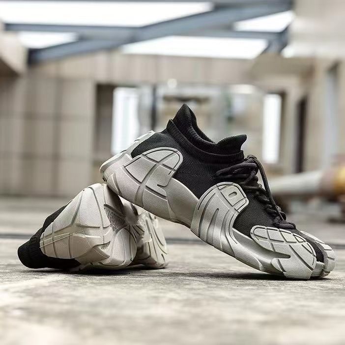 Șosete de vară respirabile, pantofi elastici zburători țesute pentru bărbați, versiunea coreeană, toate potrivirile, pantofi sport casual, pantofi ușori pentru bărbați_voghion.com