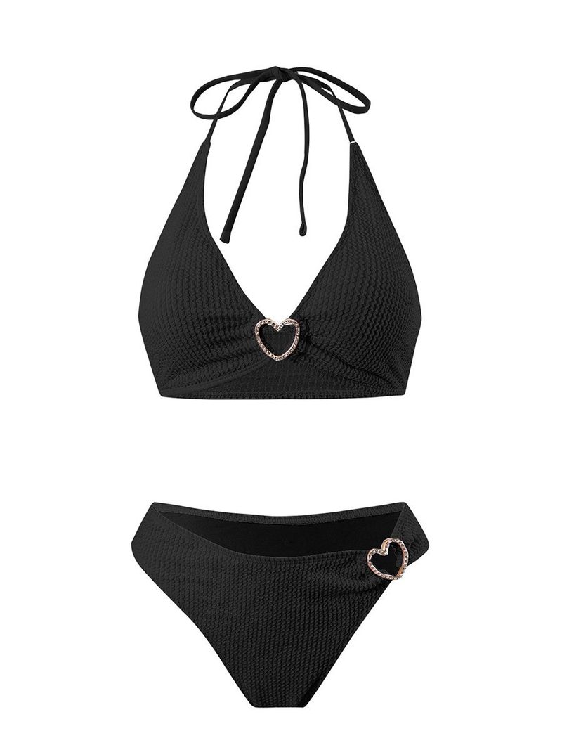 GraceChic GraceChic Cross-Border Two-Piece Sexy Bikini European And American Style Tight-Fitting Heart-Shaped Decoration Push-Up Backless_voghion.com