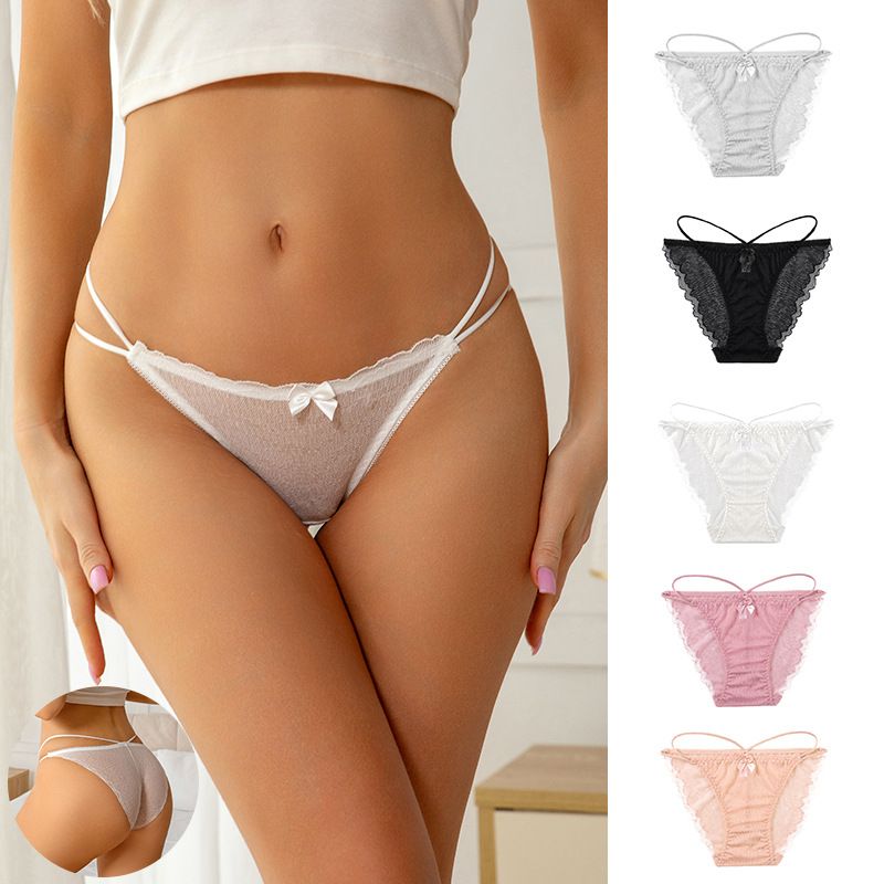 Intimo da donna, esclusivo, moda, sexy, in pizzo, taglie forti, senza cuciture, in cotone, con fiocco cavo_voghion.com