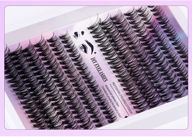 240 - Cluster Segmented False Eyelashes Kit 30D/40D Thickening Large Capacity, Single - Cluster Fluffy Lashes For Grafting_voghion.com